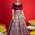 Embellished Sequinned Ready To Wear Velvet Lehenga & Blouse