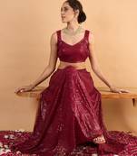 Embellished Sequinned Ready To Wear Lehenga & Choli
