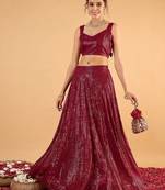 Embellished Sequinned Ready To Wear Lehenga & Choli