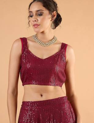 Embellished Sequinned Ready To Wear Lehenga & Choli 3