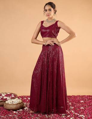 Embellished Sequinned Ready To Wear Lehenga & Choli 5