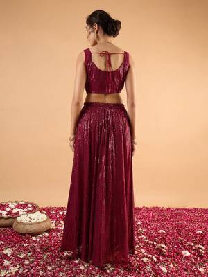 Embellished Sequinned Ready To Wear Lehenga & Choli 6