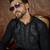 Mens black silk blend solid embroidered kurta with trouser