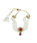 Dark Pink Polki Stones Baju Bandh Armlet Jewellery for Women - Orniza