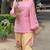 Light Pink Embroidery Work Cotton Salwar Suit