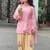 Light Pink Embroidery Work Cotton Salwar Suit