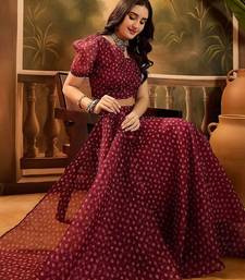 Bandhani Printed Lehenga With Choli & Dupatta