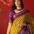 Mehndi silk cotton printed saree with unstitched blouse piece.