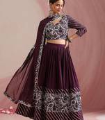 Floral Printed Gotta Patti Ready to Wear Lehenga & Choli With Dupatta