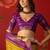 Mehndi silk cotton printed saree with unstitched blouse piece.