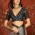 Grey silk cotton printed saree with unstitched blouse piece.