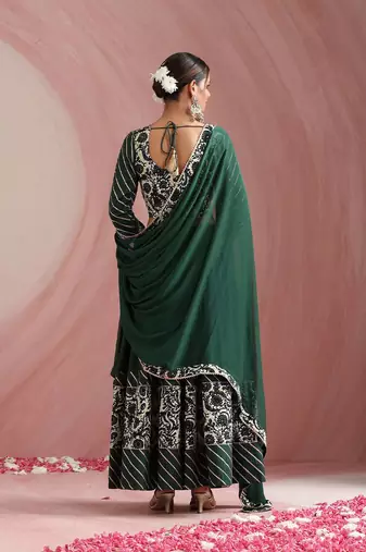 Embroidered Sequinned Ready To Wear Lehenga & Blouse With Dupatta