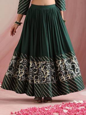 Embroidered Sequinned Ready To Wear Lehenga & Blouse With Dupatta 7