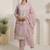 Women Ethnic Motifs Embroidered Regular Thread Work Pure Cotton Kurta with Trousers & With Dupatta