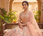 Pastel Peach Floral Embroidered Lehenga Choli with Net Dupatta
