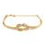 Brass gold knot bracelet for women