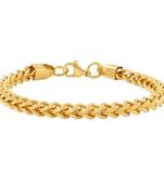 Brass 24kt micron gold thick heavy unisex bracelet