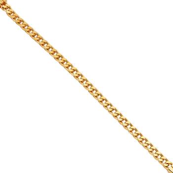 Brass 24kt micron gold thick heavy unisex bracelet 2