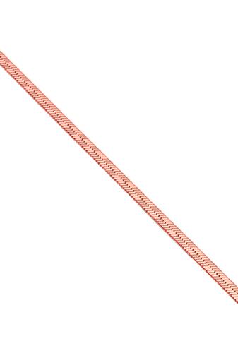 Pure copper thin sleek snake chain women bracelet