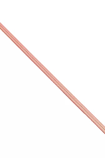 Pure copper thin sleek snake chain women bracelet