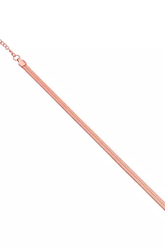 Pure copper thin sleek snake chain women bracelet
