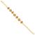 Brass gold heartshape women bracelet