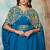 Sea green party wedding kaftan dress