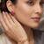 Brass moissanite and natural ruby kada earring set for women free-size
