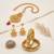 Brass gold pendant kada set for women (pack of 4 items)