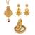Brass gold pendant kada set for women (pack of 4 items)