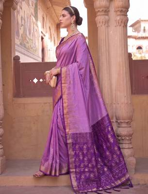 sky blue  colour dola silk blend printed saree with blouse  2