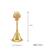 Brass gold bell with mahakal trishul stem
