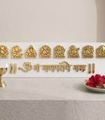 Acrylic ganesh main door wall stikcer plate