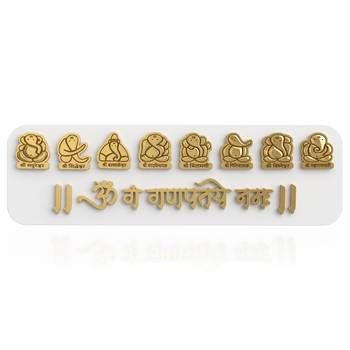 Acrylic ganesh main door wall stikcer plate 3