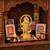 Brass gold murugan kartikeyan idol stand