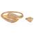 Rose gold plated cz openable women kada