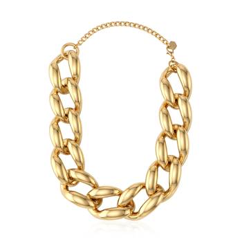 Big gold plated neckalce set 2
