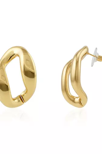 Big gold plated neckalce set