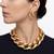 Big gold plated neckalce set