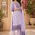 Lavendar handwoven jamdani kurti with dupatta and pant