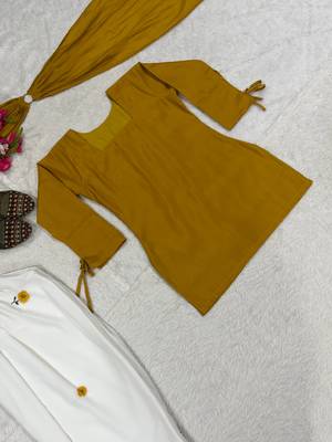 Yellow Embroidery Work Salwar Suit 4