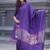 Violet woven jaquard kurti dupatta with pant