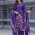 Violet woven jaquard kurti dupatta with pant
