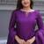 Wine woven jaquard kurti dupatta with pant