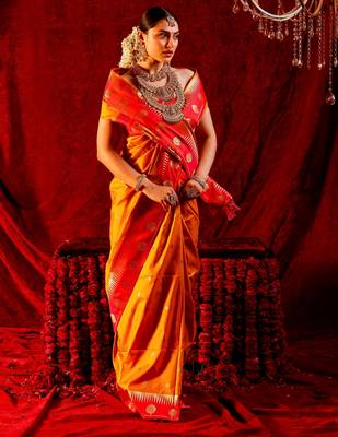 Kaya ethnic motifs Handloom Saree 1