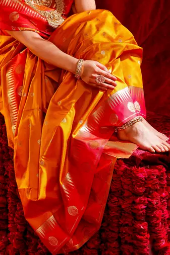 Kaya ethnic motifs Handloom Saree