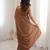 Brown chiffon embroidered saree with unstitched blouse piece.