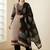 Women Printed Regular Beads and Stones Pure Cotton Kurta with Trousers & With Dupatta