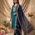 Firozi woven jaquard straight kurti dupatta with pant