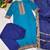 Firozi woven jaquard straight kurti dupatta with pant